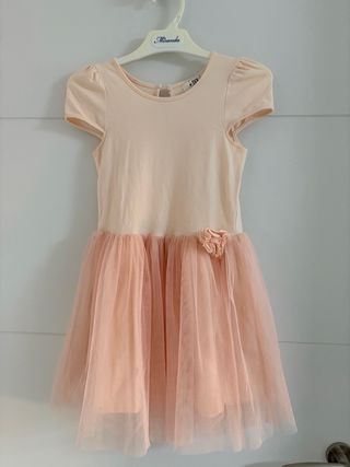 Vestido niña tul rosa