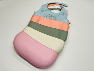 Babero Silicona Rosa Pandas Nuevo
