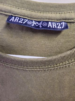 Camiseta AR27 verde militar talla M