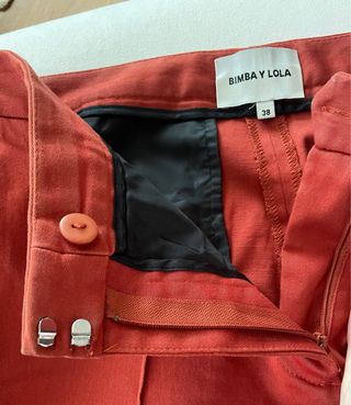 Pantalón recto Bimba y Lola teja