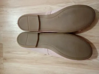 Manoletinas rosas con purpurina