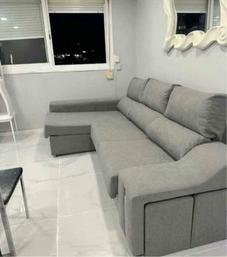 Sofá chaise longue, nuevo.
