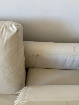Sofá modular Ikea piel sintética beige