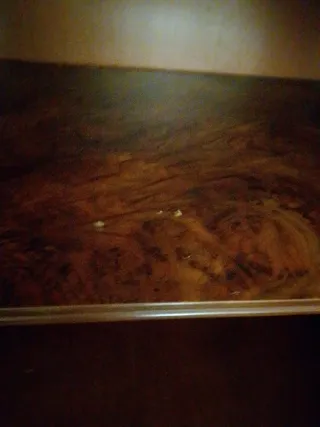 Mueble TV clásico madera oscura