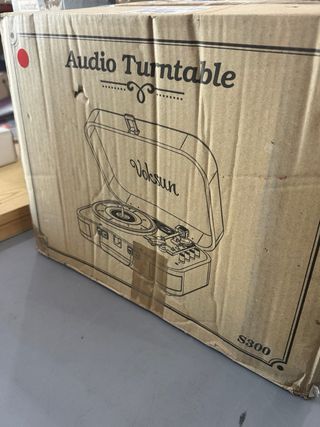 Giradischi Bluetooth VOKSUN Marrone