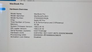 MacBook Pro 14 2021 16GB/512GB