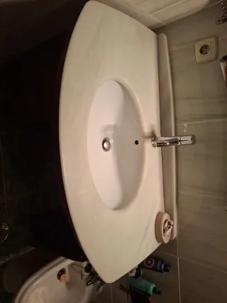 Baño completo: Mueble modular, espejo y encimera