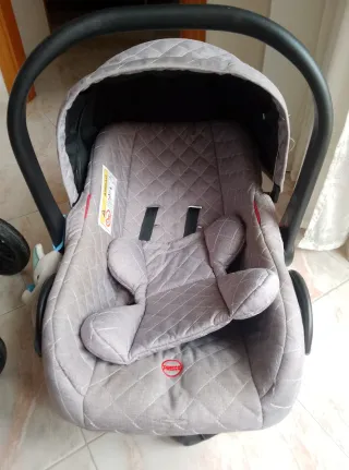 Carrozzina Moni Alma con ovetto grigio