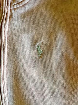 Felpa Ralph Lauren Golf rosa mezza zip