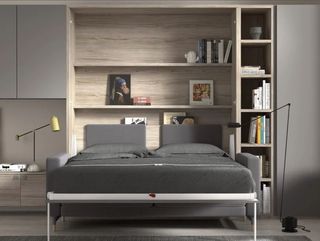 CAMA ABATIBLE 140 Y ARMARIOS Adv