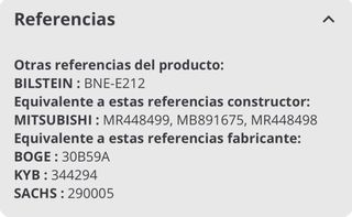 Amortiguadores Bilstein Montero/Galloper