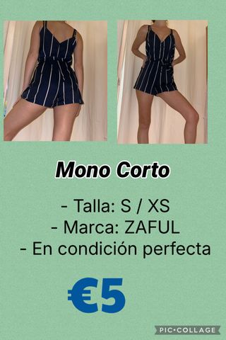 Mono corto rayas ZAFUL Talla S/XS