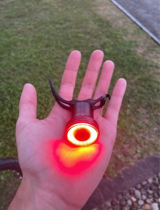 Luce posteriore bici rossa