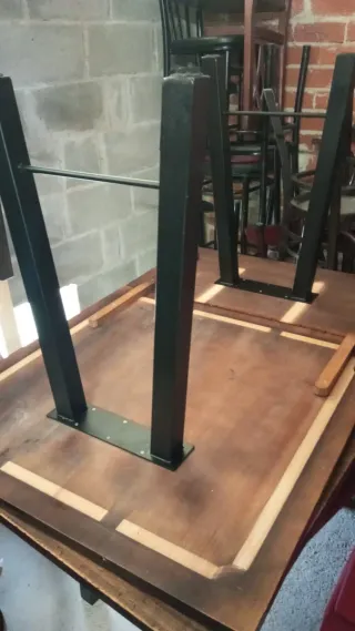 4 Mesas Hostelería Madera y Metal