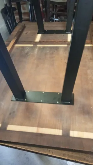 4 Mesas Hostelería Madera y Metal
