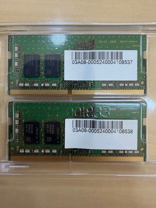 Módulo RAM Samsung 8GB DDR4 Portátil 2 unidades