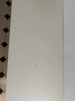 Mesa de madera blanca recibidor/cocina/tocador