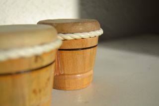 Mini tambor de madera