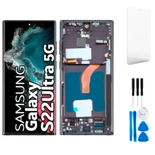 Schermo Samsung Galaxy S22 Ultra con installazione