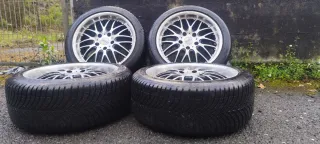 Llantas BMW 17' como  BBS 5x120 con cubiertas