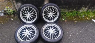 Llantas BMW 17' como  BBS 5x120 con cubiertas