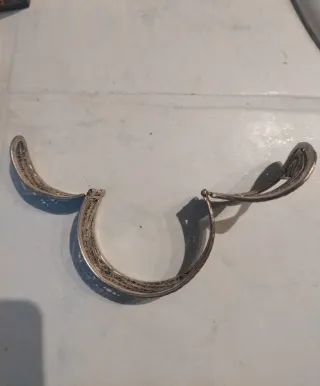 Bracciale etnico donna argentato filigrana 65g