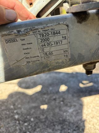 Remolque Hapert 2000kg