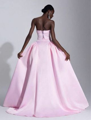 Vestido de fiesta rosa para graduación o evento