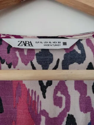 Vestido Zara estampado