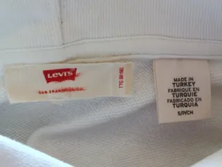 Sudadera Levi's con capucha blanca y roja