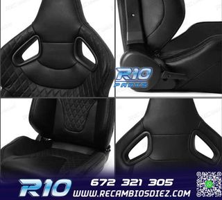 ASIENTO BAQUET UNIVERSAL CUERO NEGRO ESTILO SPORTSTER