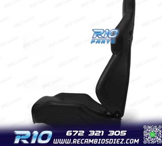 ASIENTO BAQUET UNIVERSAL CUERO NEGRO ESTILO SPORTSTER