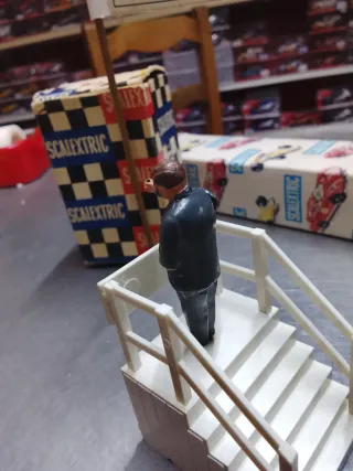 Scalextric Juez Salida y Pancarta años 60