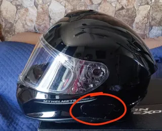 Casco Moto MT Talla M Negro