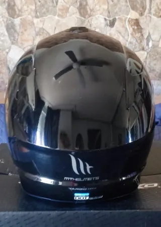 Casco Moto MT Talla M Negro