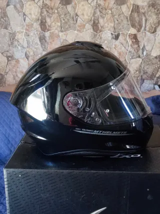 Casco Moto MT Talla M Negro