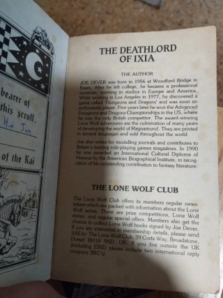 Libro juegos Lone Wolf (Lobo Solitario) Joe Dever