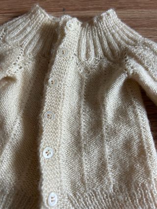 Conjunto ropa muñeca tejido