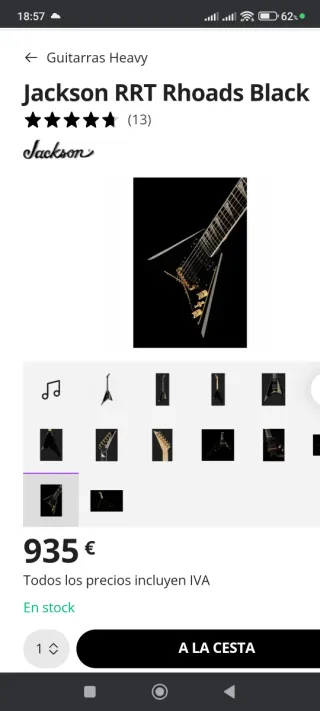 Guitarra Jackson RRT5 Pro Series Rhoads