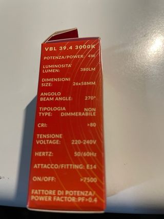 Lampadina LED VIVIDA 4W Luce Calda