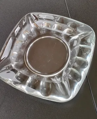 Cenicero de cristal vintage