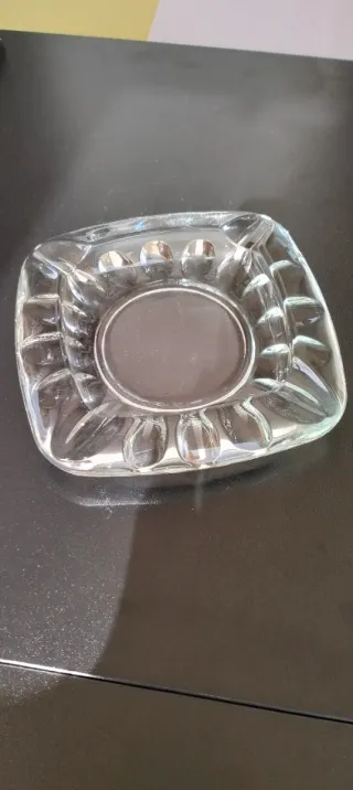 Cenicero de cristal vintage