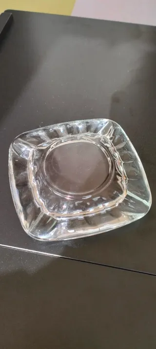 Cenicero de cristal vintage