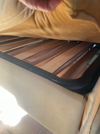 Sofá Cama mostaza 135cm