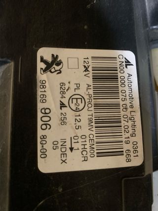 Faro Izquierdo Peugeot 308