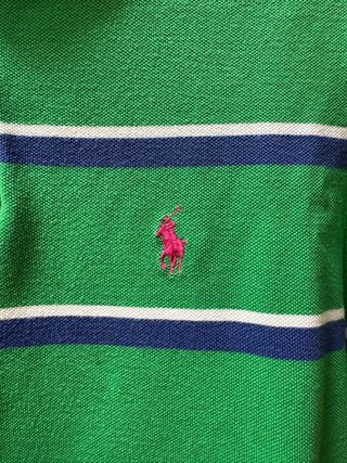 Polo Ralph Lauren Verde Rayas Azul Blanco