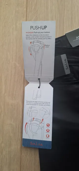 Pantalón elástico mujer Salsa negro