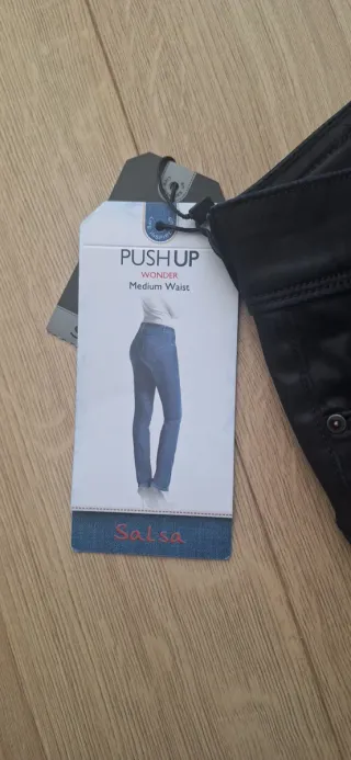 Pantalón elástico mujer Salsa negro