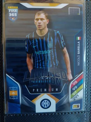 Carta Panini FIFA 365 Nicolò Barella Edición Limit