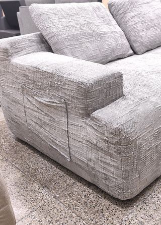 Sofá Chaise Longue 240cm Gris/Beige